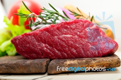 Fresh Raw Beef Cut Ready To Cook Stock Photo