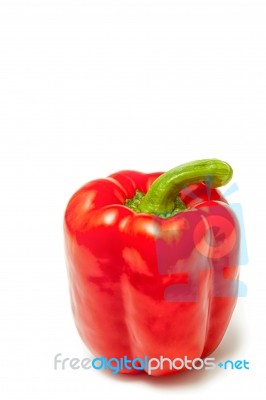 Fresh Red Pepper Stock Photo