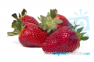 Fresh Strawberries Fruits Stock Photo