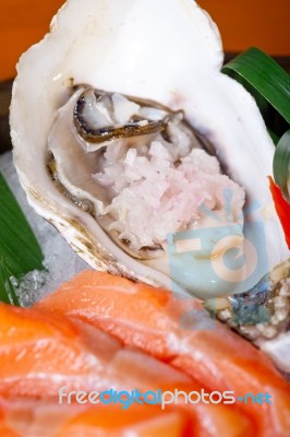 Fresh Sushi Choice Combination Assortment Selection Stock Photo