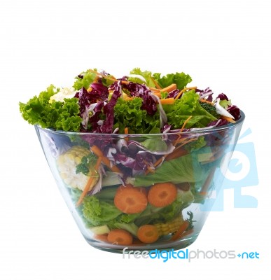 Fresh Vegetable Salad  Stock Photo