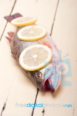 Fresh Whole Raw Fish Stock Photo