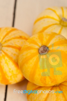 Fresh Yellow Pumpkin Stock Photo