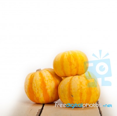 Fresh Yellow Pumpkin Stock Photo