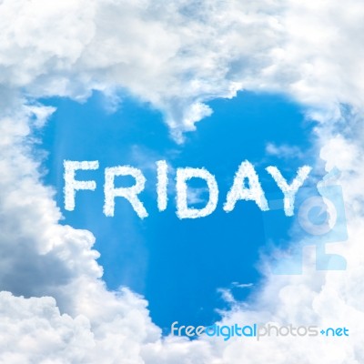 Friday Time Happy For Holiday Concept Stock Photo