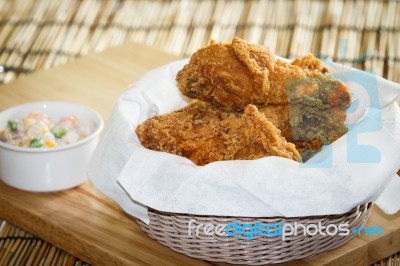 Fried Chicken Stock Photo