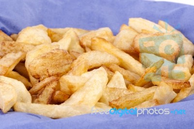 Fried Potatoes Stock Photo