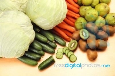 Fruit And Vegetables Stock Photo