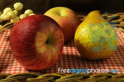 Fruit Basket Stock Photo