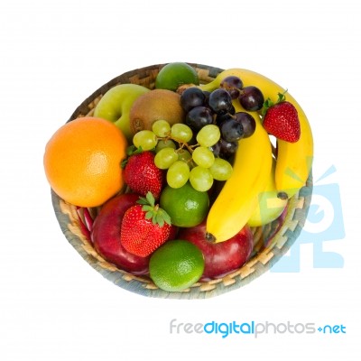 Fruit Basket Stock Photo