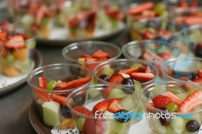 Fruit Cups Stock Photo