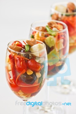 Fruit Salad - Thai Style Stock Photo