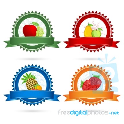 Fruit Tags Stock Image