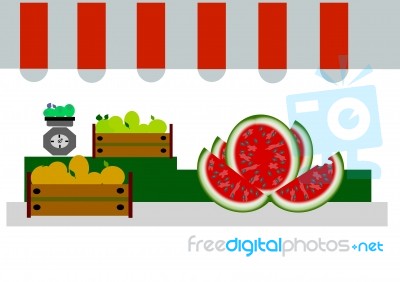 Fruiterer Stock Image