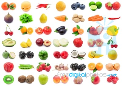 Fruits And Vegetables Stock Photo