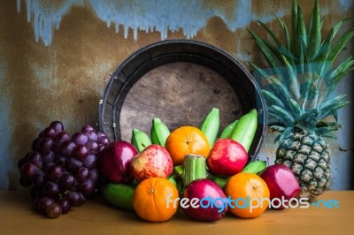 Fruits Paste Arranged On A Table Stock Photo