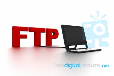 FTP Connection Stock Image