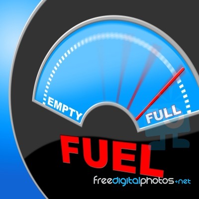 Fuel Full Shows Energy Gauge And Power Stock Image Fuel Full Shows Energy Gauge And Power Stock Image