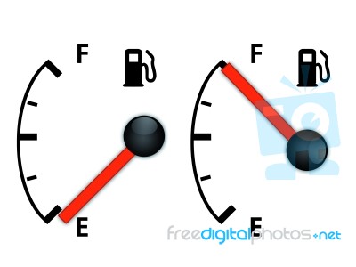 Fuel Gauges Stock Image