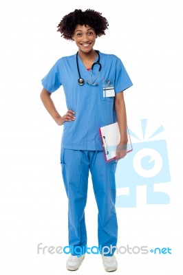 Full Length Portrait Of Young Medical Professional Stock Photo Full Length Portrait Of Young Medical Professional Stock Photo