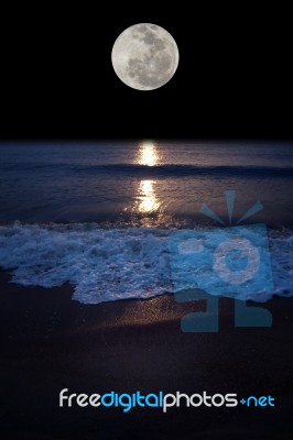 Full Moon Stock Photo