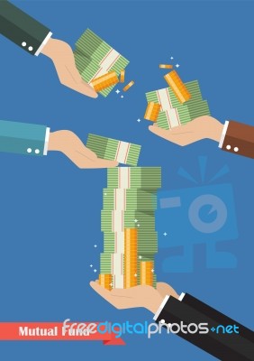 Fund Manager Holding Cash Money Stock Image Fund Manager Holding Cash Money Stock Image