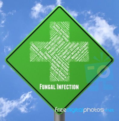 Fungal Infection Shows Poor Health And Afflictions Stock Image