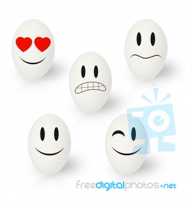 Funny Easter Eggs Stock Image