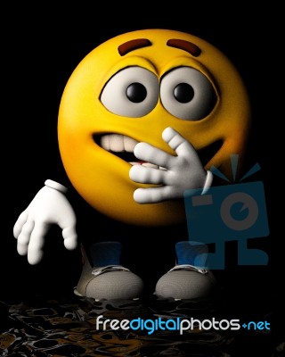Funny Emotiguy Stock Image
