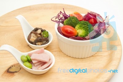 Fusion Food,salad Appetizer Stock Photo