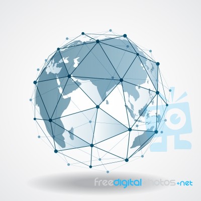 Future Technology Concept Of Global Business Stock Image