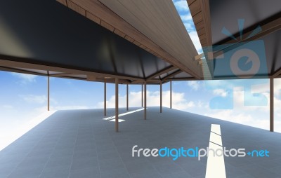 Futuristic Architecture With Organic Structure Stock Image