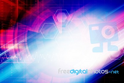 Futuristic Background Stock Image