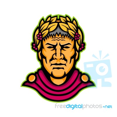 Gaius Julius Caesar Mascot Stock Image Gaius Julius Caesar Mascot Stock Image