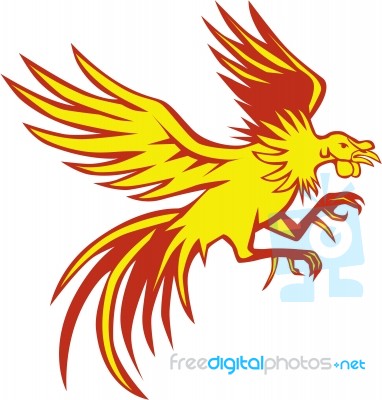 Game Cockerel Fighting Shuffling Retro Stock Image