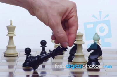 Game Of Chess Stock Photo