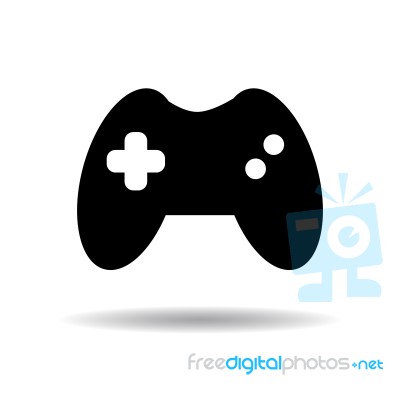 Gamepad Icon  Illustration Eps10 On White Background Stock Image