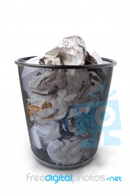 Garbage Bin Stock Photo