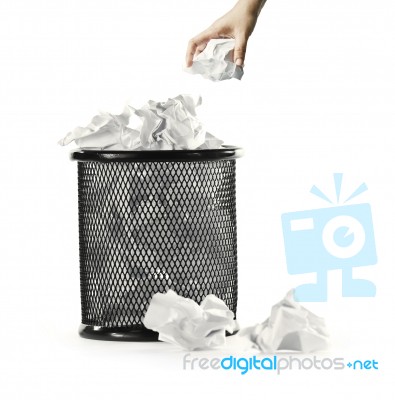 Garbage Bin Stock Photo