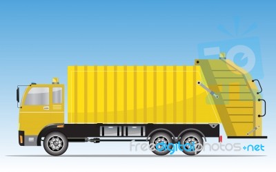 Garbage Truck  Illustration Stock Image