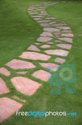 Garden Way Stock Photo