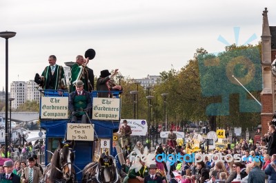 Gardeners Company In The Parade At The Lord Mayor's Show London Stock Photo
