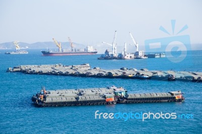 General Cargo Ship Stock Photo