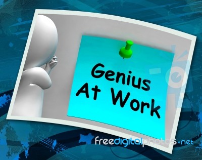 Genius At Work Means Do Not Disturb Me Stock Image