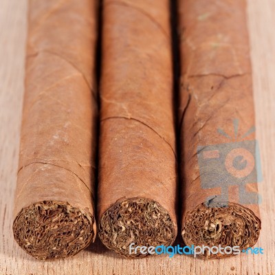 Genuine Cuban Cigars Stock Photo