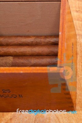 Genuine Cuban Cigars Stock Photo