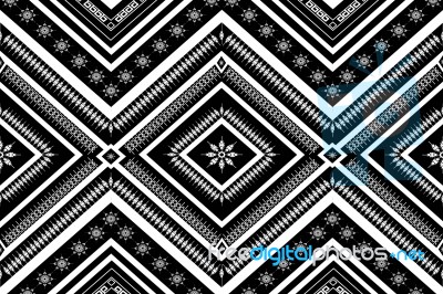 Geometric Ethnic Pattern  Design For Background Or Wallpaper Stock Image