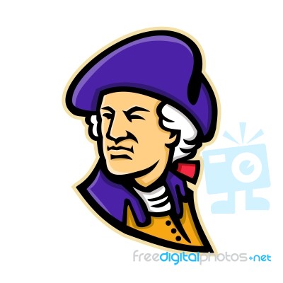 George Washington Mascot Stock Image