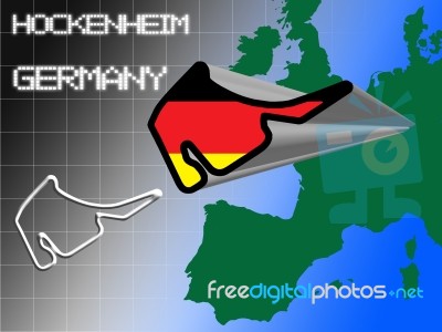 German Racetrack Stock Image