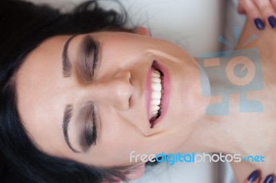 Getting A Massage At A Beauty Salon Stock Photo